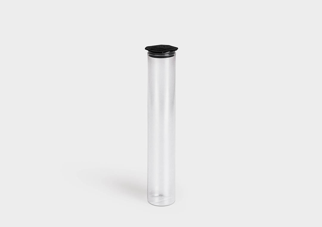 Plastic packaging tube PlugPack PlugPack: round packaging tube with end plug.